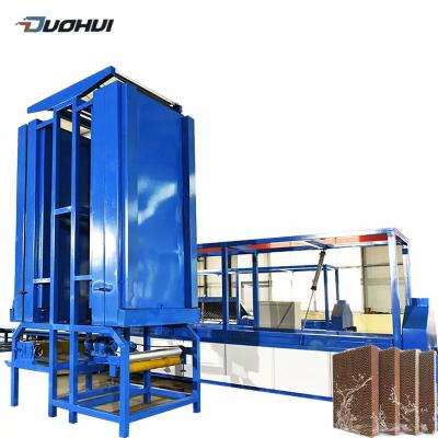 China Energy Saving Corrugated Paper Evaporative Cooling Pad Making Machine Production Line For Greenhouse for sale