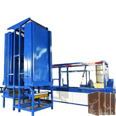 China Energy Saving Air Cooler Evaporative Cooling Pad Making Machine Production Line For Sale for sale