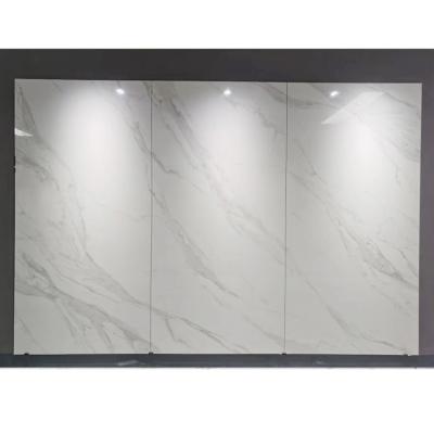 China Glazed Tiles Metallic Porcelain Polished Tile 1200x2400 Large Carrara Marble Slabs Price for sale