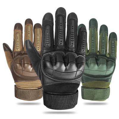 China Comfortable Outdoor Touch Screen Full Finger Protective Gloves Motorcycle Tactical Gloves for sale