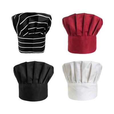 China Custom Wholesale High Quality Adult Children Kitchen Cooking Chef Baker Elastic Adjustable Uniform Hat Restaurant Kitchen CHANGRONG for sale