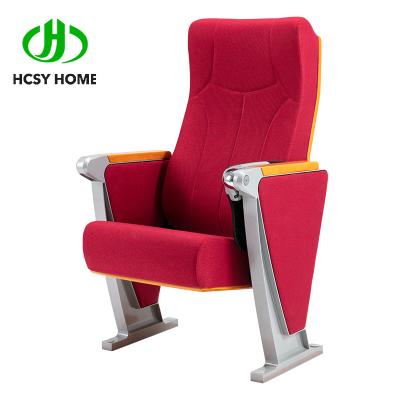 China 2022 New style P632-4 auditorium chairs with writing pad concert hall factory price fabric auditorium seating seat Te koop