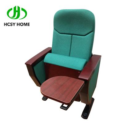 China High Quality Fabric Chairs Church Auditorium Chair For Auditorium With Writing Pad for sale