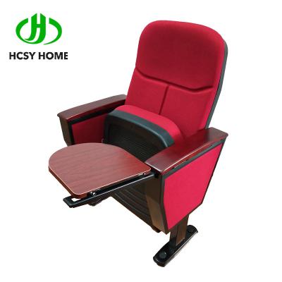 中国 HCSY HOME Auditorium Seats Standard Size Church Auditorium Chair School Auditorium Chair With Writing Pad 販売のため