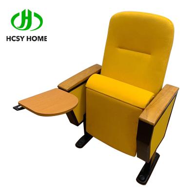 China auditorium chair manufacturer China church chairs auditorium metal church chair With writing Pad zu verkaufen