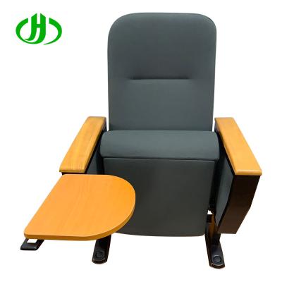 Cina HCSY HOME cheap price lecture wooden Classical theater church seating auditorium chair with writing Pad in vendita