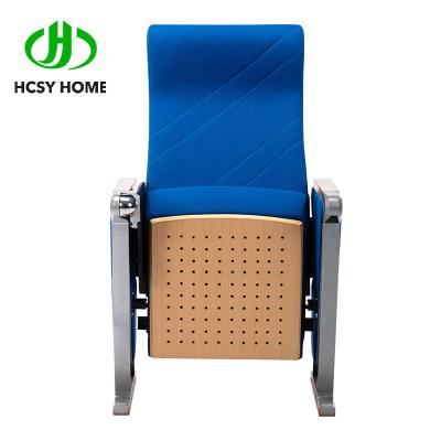 Cina 2022 New style Used in theater cinema lecture conference hall slow return folding vip auditorium chairs seats with writing table in vendita