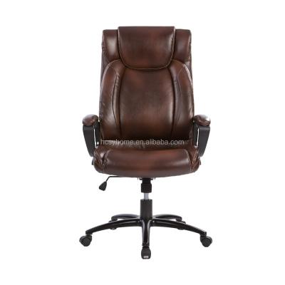 China 2021 NEW Boss Swivel Revolving Manager Office Swivel Chair Leather Executive Office Furniture Chair for sale