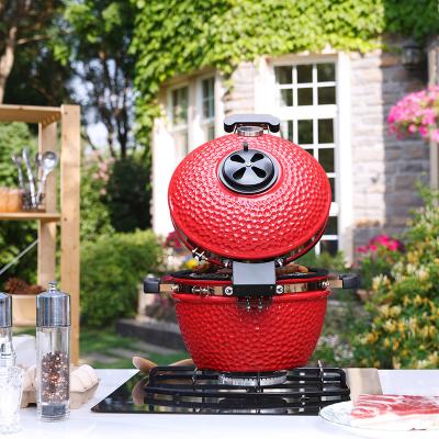 China Easily Assembled Ceramic Mini Bbq Gas Grill Kamado Asador BBQ Egg Grill From Hjmk Jiangsu Manufacturer for sale