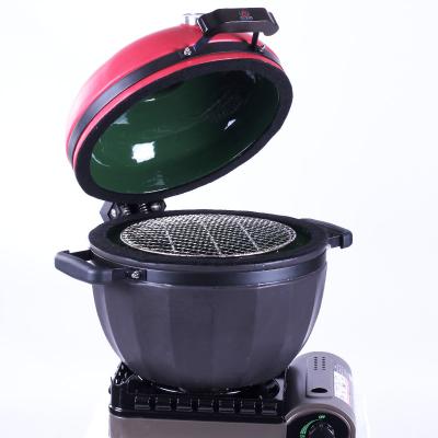 China Factory wholesale easily assembled Poland garden set 13 inch ceramic gas egg green grill kamado barbecue grill for sale