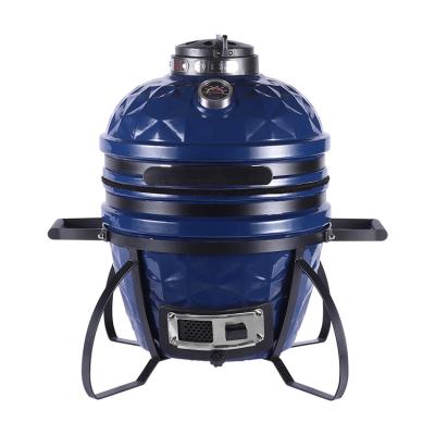 China 16 Inch High Quality Portable Outdoor Kitchen Egg BBQ Smoker Barbecue Kamado Easily Assembled Ceramic Grill for sale