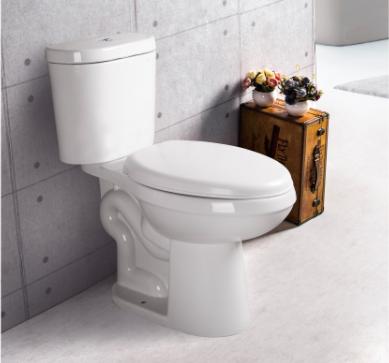 China Inexpensive Double-Flow Two-Piece Toilet for sale