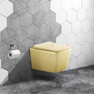 China Waterless Wall Hung Toilet Wall Mounted Sanitary Ware Toilet Automatic Operation WC Chest of Drawers for sale