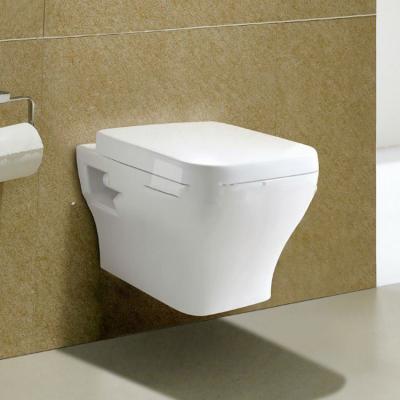 China Stylish Sanitary Hidden Wall Hung Toilet Bathroom Wc Wall Hung Ceramic Cistern Toilets for sale