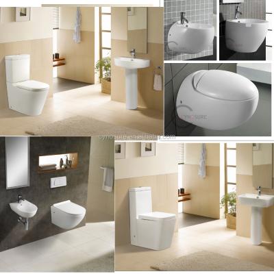 China BTW Automatic Operation Ceramic Wall Mounted Toilet Commode Waterless Rimless Wall Hung Toilet for sale