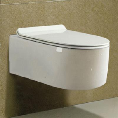 China Single Tank Toilet Soft Closing Wall Mounted Sanitary Ware Hidden Ceramic Wall Hung Toilet for sale