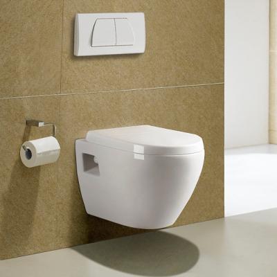 China Concealed Cistern Stored White Round Wall Hung Toilet For Bathroom Sanitary Ware Ceramic Toilet for sale