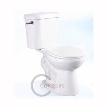 China Siphonic Ceramic Floor Mounted Vortex Porcelain Bathroom Double-Flow Toilet Two Piece Toilet for sale