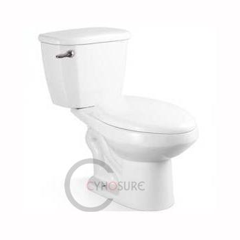 China CY2840-sanitary Double-flow take care ceramic bathroom toilet basin set two-piece combination toilet basin for sale