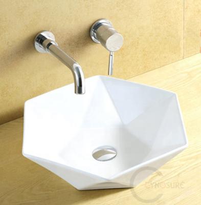 China Modern Luxury Bathroom Vanity Top Table Ceramic Design Art Sink Basins for sale