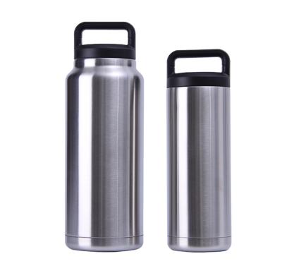 China wholesale18oz 36oz 64oz 36oz 304 Stainless Steel Double Wall Viable Vacuum Large Insulated Water Bottle With Lid for sale