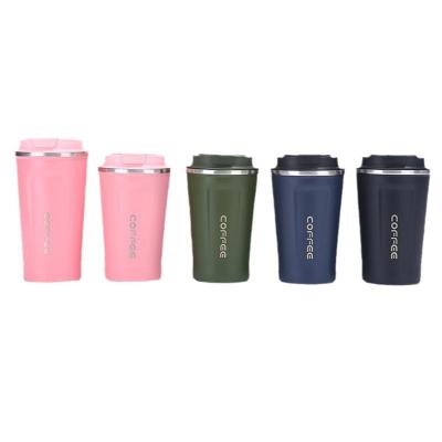 China Sustainable 2023 New 380ml / 510ml Eco-friendly Double Walled Stainless Steel Travel Coffee Mug Vacuum Insulated Reusable Tumbler Water Cup for sale