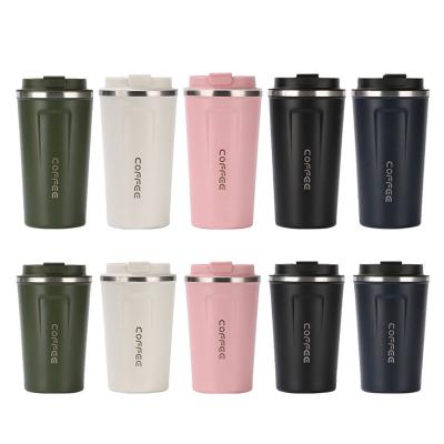 China Sustainable 12oz Travel Mug Insulated Coffee Cup Vacuum Stainless Steel Double Walled Reusable Tumbler With Leakproof Lid for sale