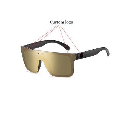 China Sports Sunglasses Custom Logo Heat Wave Luxury Brand Polarized Square Plain Sun Glasses Men Women Sun Glasses UV40 for sale