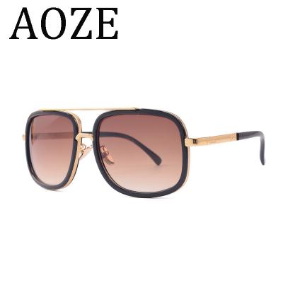 China Luxury Brand Women Sunglasses Men Classic Oversized Square One Sun Glasses Fit Oculos de sol Male Retro Mirror Eyewear UV400 for sale