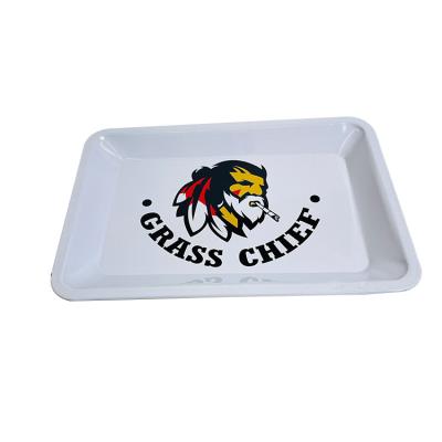 China Safe Wholesale Arabic Food Touch Decoration Coffee Table Square Tray Hotel Rolling Tray for sale