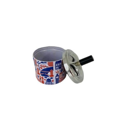 China Lightweight Portable Tinplate Wholesale Goods Outdoor Ashtray for sale