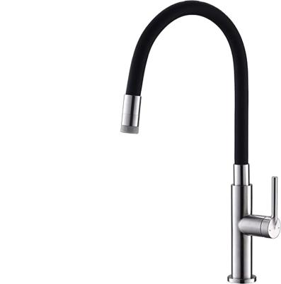 China Quality-Assured Hot Cold Water Mixer Taps Kitchen Single Lever Faucet Single Lever Taps With Adjustable Spout for sale