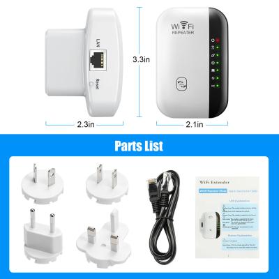 China Multi-Service WiFi Supplement Repeater Supports Up To 300Mbps Speed ​​Wireless Signal Booster And Access Point For Home Single Band 2.4Ghz Only for sale