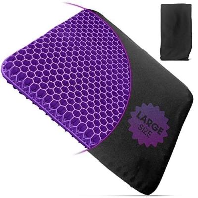 China Large Purple Band Anti-Static Planets Gel Cushion For Long Car Sitting Cushion And Office Chair Cushion For Sciatica Tailb Back Hip for sale