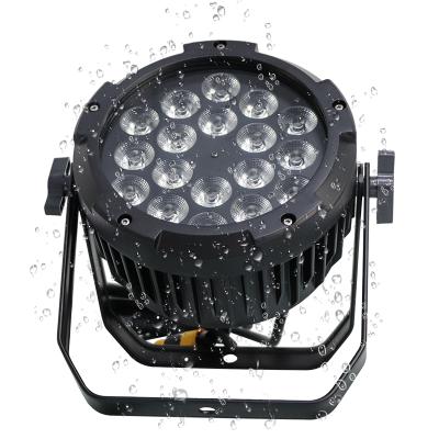 China Dimmer/strobe/putter eotic/progressive 18x10w waterproof slim adaptive RGBW 4in1 change led par lights for outdoor events for sale