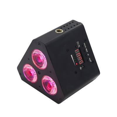 China Stage Wedding Party Fashion Show Light 3pcs 18W RGBWA Battery 6in1 LED Par UV Light for sale