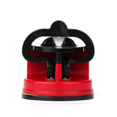 China Factory Wholesale Disposable Logo Portable Kitchen Round Mini Custom Knife Sharpener With Suction Pad for sale