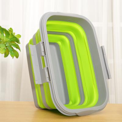 China 40L 60L Sustainable Home Warehouse Plastic Clothes Box With Lid , Foldable Plastic Storage Container for sale