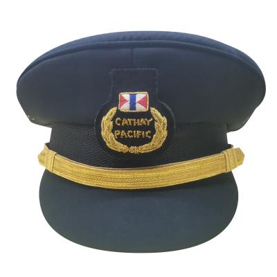 China Pacific Airlines Captain Cap Professional Custom High Quality Carmay Hat for sale