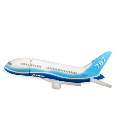 China Agriculture Aircraft Shape USB 2.0 Flat Disk 3.0 16G 32G Drive B787 Aircraft Plastic USB Flash Drive Aircraft USB Flash Drive for sale