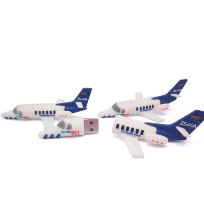 China Custom Agriculture Logo Customized Airplane Style8gb 16gb 32gb PVC USB Drive Air Ambulance USB Flash Drive 3.0 USB Flash Drive for sale