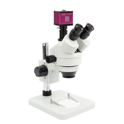 China EOC 5MP Trinocular Stereo Measuring Electron Microscope with H-D-M-I Camera SMZ-H500 for sale