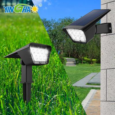 China Home Outdoor LANDSCAPE Lighting Spot Lights Waterproof Led Solar Powered Spotlight Garden Light for sale