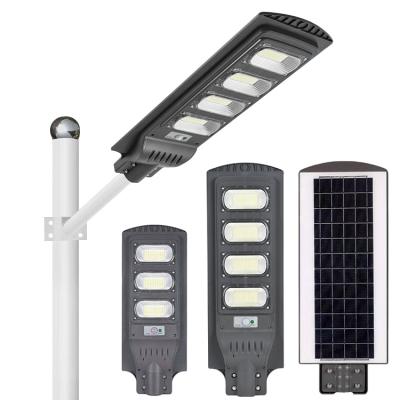 China ROAD Solar Street Lights High Lumen Induction Power Waterproof Integrated Luminaria Modern Outdoor Road Led Garden Solar Street Lights for sale