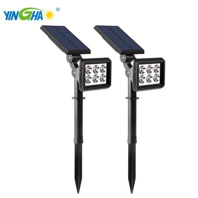 China Solar Powered Outdoor Waterproof Solar Lawn Spike Light Solar Garden IP65 LED Spotlight for sale