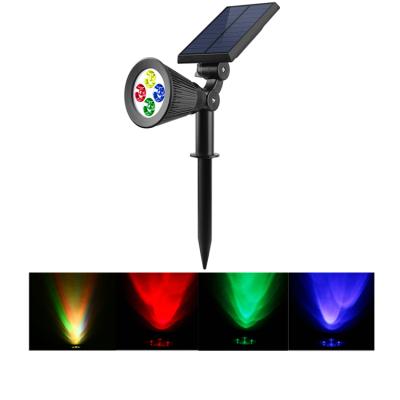 China Garden Upgraded 200 Lumen Solar RGB Wall Mounted Color Changing Led Landscape Lights (YH0502-RGB) for sale