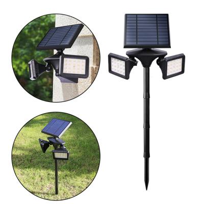 China Garden 40 Led Solar Waterproof Lawn Spike Spot Lights Outdoor Solar Led Spotlight Motion Sensor Garden Light Ip65 for sale