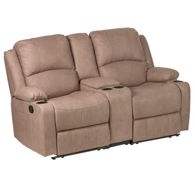 China XIHAO Manual RV Theater Seats Double Recliner Mechanism Sofa With Cup Holder 2 Seater Recliner Sofa for sale