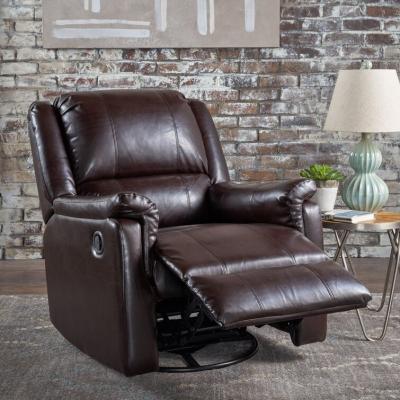 China XIHAO Extendable Modern Swivel Manual Recliner Leather Sofa Muebles Reclinables Sillones Reclinables Baratos for sale