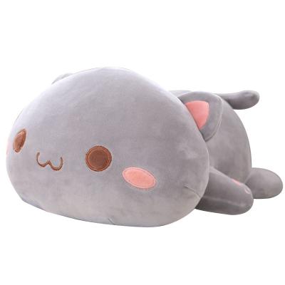 China Small White Gifts Kitten Stuffed Animal Toy Cute Cat Plush Toy Soft Anime Cat Pillow Soothing Plush Doll Pet Kids Gifts Kawaii Eco-Friendly Material for sale